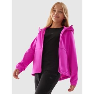 Dívčí softshellová větruodolná bunda membrána 5000 - růžová