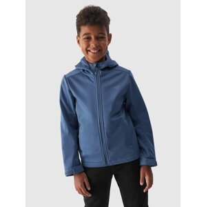 Chlapecká větruodolná bunda softshell membrána 5000 - tmavě modrá