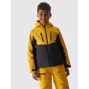 Chlapecká lyžařská bunda membrána 10000 - žlutá