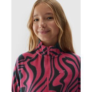Dívčí fleece regular se stojáčkem - růžový
