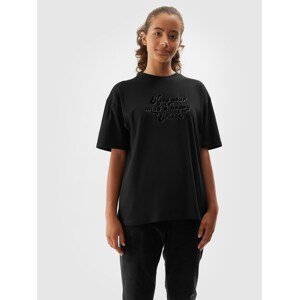 Dívčí tričko s potiskem - černé