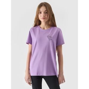 Dívčí tričko s potiskem - fialové