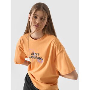 Dívčí tričko s potiskem - oranžové