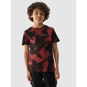 Chlapecké tričko s potiskem allover - červené
