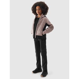 Dívčí trekové kalhoty 2v1 4Way Stretch - černé