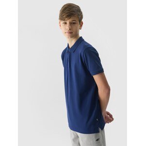 Chlapecké hladké polo tričko regular - tmavě modré