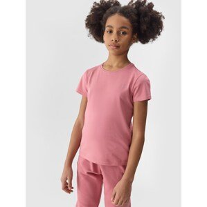 Dívčí hladké tričko - růžové