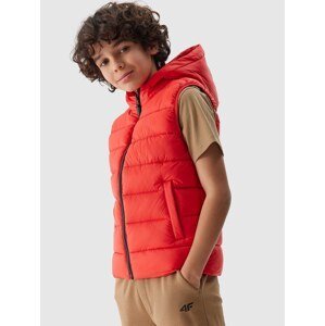 Chlapecká péřová vesta s výplní ze syntetického peří - červená