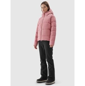 Dámská lyžařská péřová bunda membrána 5000 - pudrově růžová