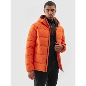 Pánská lyžařská péřová bunda se syntetickým peřím - oranžová
