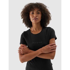Dámské tričko slim z organické bavlny - černé
