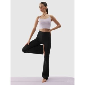 Dámské rychleschnoucí kalhoty na jógu - černé