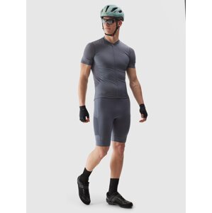 Pánské cyklistické šortky s gelovou vložkou - šedé
