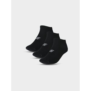Dámské kotníkové ponožky casual (3-pack) - černé