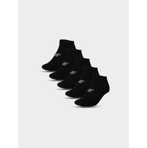 Dámské kotníkové ponožky casual (5-pack) - černé