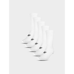 Dámské ponožky casual nad kotník (5-pack) - bílé