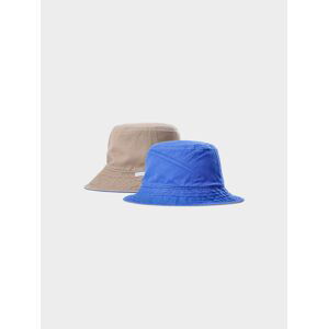 Pánský oboustranný bucket hat - béžový/modrý