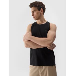 Pánský hladký tank top regular - černý