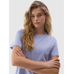 Dámské hladké tričko s organickou bavlnou - modré