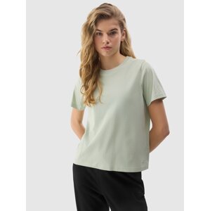 Dámské hladké tričko s organickou bavlnou - zelené