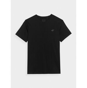 Pánské hladké tričko regular - černé
