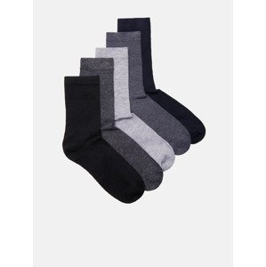 Edoti Ponožky 3 páry Černá