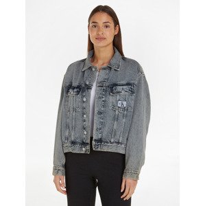 Calvin Klein Jeans Boxy Denim Bunda Modrá