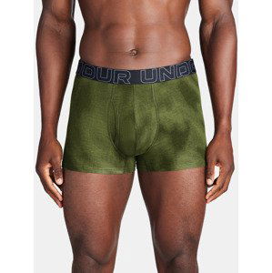 Under Armour UA Perf Cotton Nov 3in Boxerky 3 ks Zelená