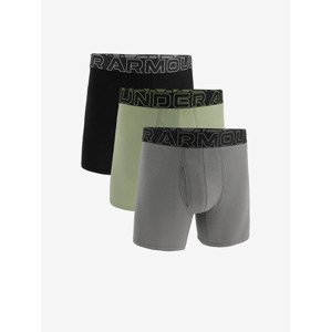 Under Armour M UA Perf Cotton 6in Boxerky 3 ks Šedá