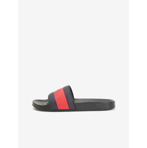 Tommy Hilfiger Rubber Flag Pool Pantofle Černá