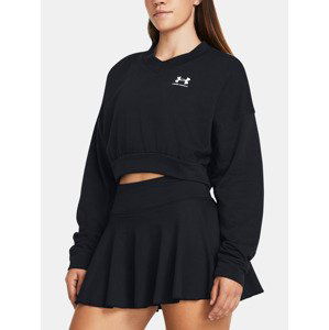 Under Armour UA Rival Terry OS Crop Crw Mikina Černá