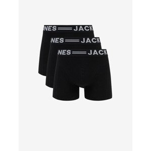 Jack & Jones Sense Boxerky 3 ks Černá