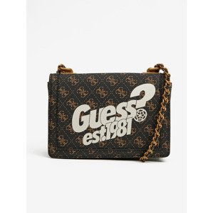 Guess Abey Convertible Xbody Flap Kabelka Hnědá