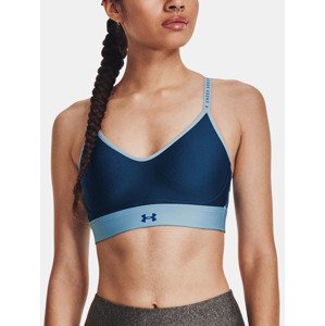 Under Armour Infinity Covered Low Sportovní podprsenka Modrá