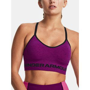 Under Armour UA Seamless Low Long Htr Sportovní podprsenka Fialová