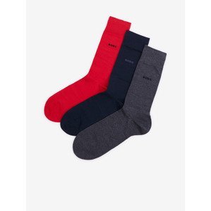 BOSS Ponožky 3 páry Černá