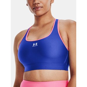 Under Armour HG Armour Mid Padless Sportovní podprsenka Modrá