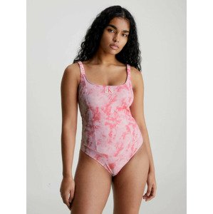 Calvin Klein Underwear	 Authentic-One Piece-Print Jednodílné plavky Růžová