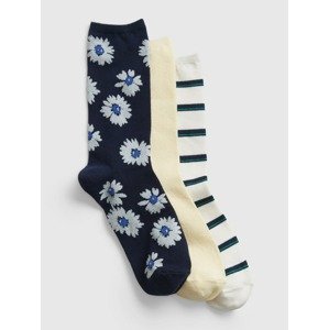 GAP Ponožky 3 páry Modrá Bílá