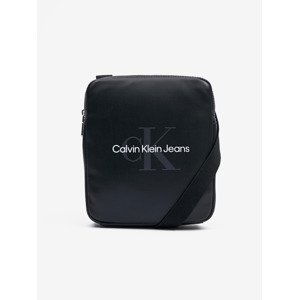 Calvin Klein Jeans Monogram Soft Reporter Taška Černá