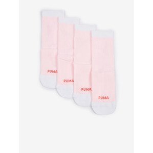 Puma Cat Logo Ponožky 2 páry Růžová