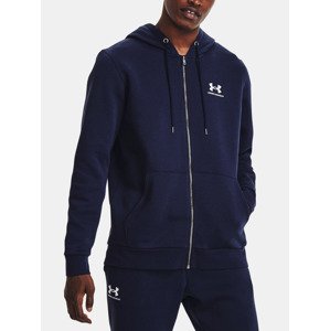 Under Armour UA Essential Fleece FZ Hood Mikina Modrá