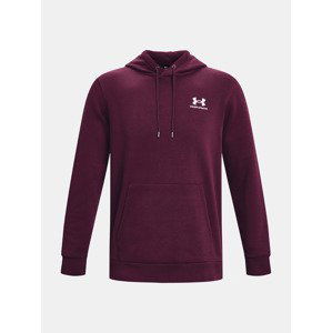 Under Armour UA Essential Fleece Hoodie Mikina Červená