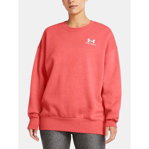 Under Armour Essential Flc OS Crew Mikina Červená