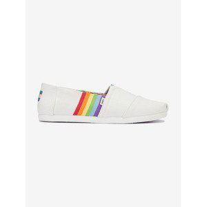 TOMS Unity Rainbow Slip On Bílá