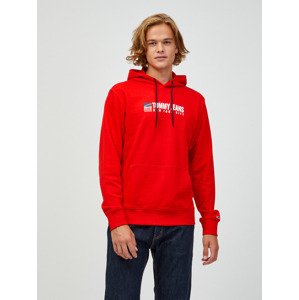 Tommy Jeans Mikina Červená