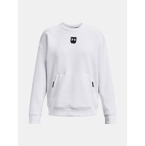 Under Armour Summit Knit Oversize Crew Mikina Bílá