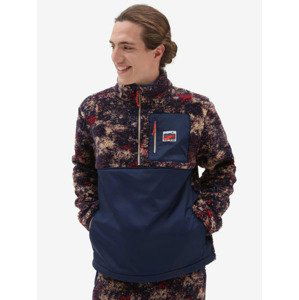 Vans Outdoor Club Quarter Zip Mikina Modrá