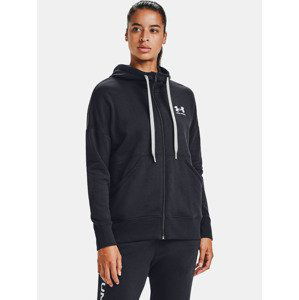 Under Armour RIVAL FLEECE FZ HOODIE Mikina Černá