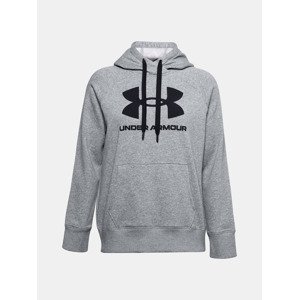 Under Armour Rival Fleece Logo Hoodie Mikina Šedá